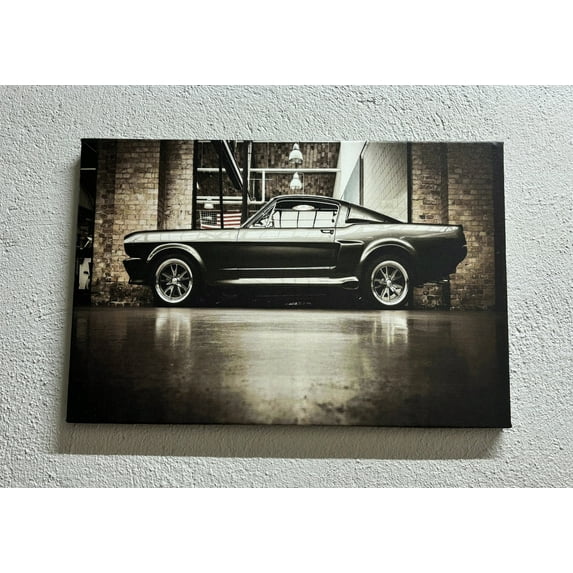 American Car Art, Vintage Car Poster, Home Decor Wall Art, Classic Car Canvas, Car Wall Art, Motivatioanal Canvas, Canvas Wall Decor - 5P Mix-Gallery Wrap