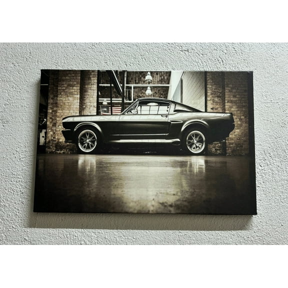 American Car Art, Vintage Car Poster, Home Decor Wall Art, Classic Car Canvas, Car Wall Art, Motivatioanal Canvas, Canvas Wall Decor - Rolled Canvas