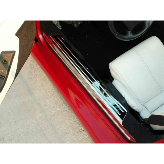 American Car Craft Stainless Steel Door Sill Trim for Chevy 88-96 Corvette 2Pc - 021001 Fits select: 2012-2020 DODGE CHALLENGER SXT, 2017-2020 FORD F150 RAPTOR