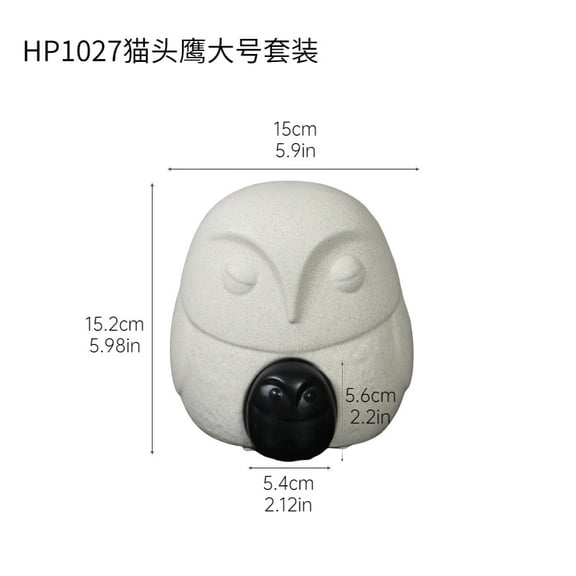 American Ceramic Creative Owl Ornament Desktop Living Room Wine Cabinet TV Entrance Decoration Creative Home Decor