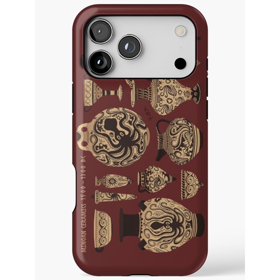 American Ceramics and Cat Silhouettes Burgundy Tough Case for Apple iPhone, Polycarbonate and TPU