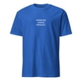 thumbnail image 1 of American Cheese Product Funny Slogan Absurdist Humor T-Shirt (Royal, L), 1 of 4