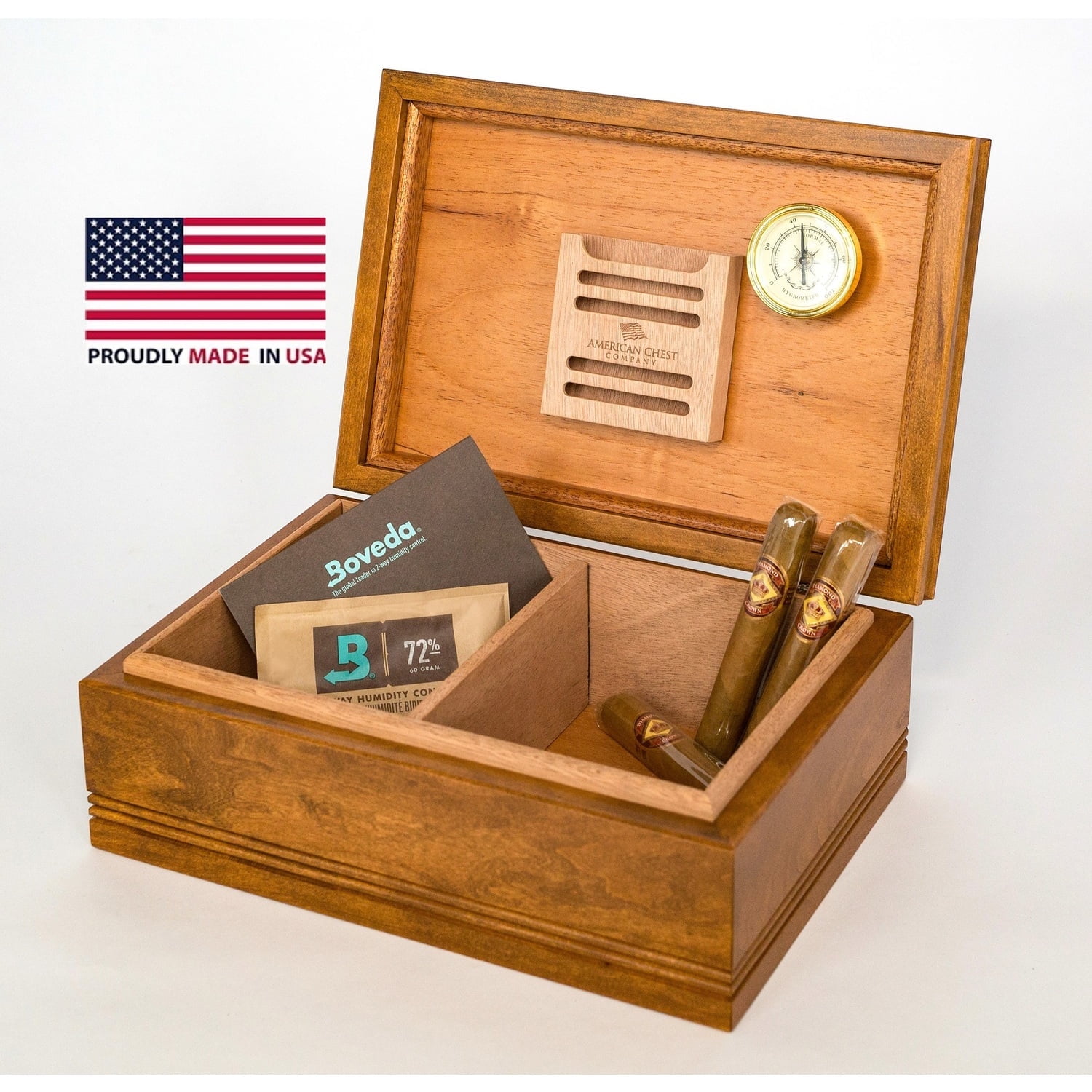 American Chest 75 Count Amish Cigar Humidor