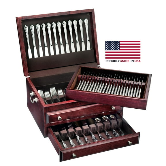 American Chest F05M Presidential Super 1 Drawer with Lift-Out Knife Tray Flatware Chest