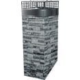 thumbnail image 1 of American Chimney Supplies SSGREY Aluminum Rectangle Single Chimney cap, Grey, 18in x 18in x 48in, 1 of 1
