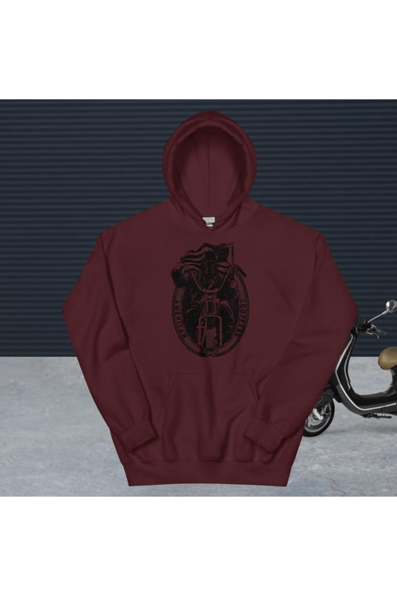 American Choppers Hoodie (Maroon, S)