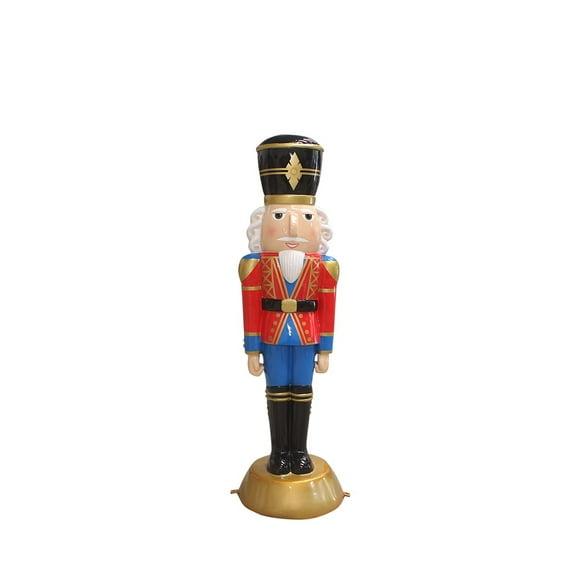 American Christmas Nutcracker 4Ft -Red/Blue