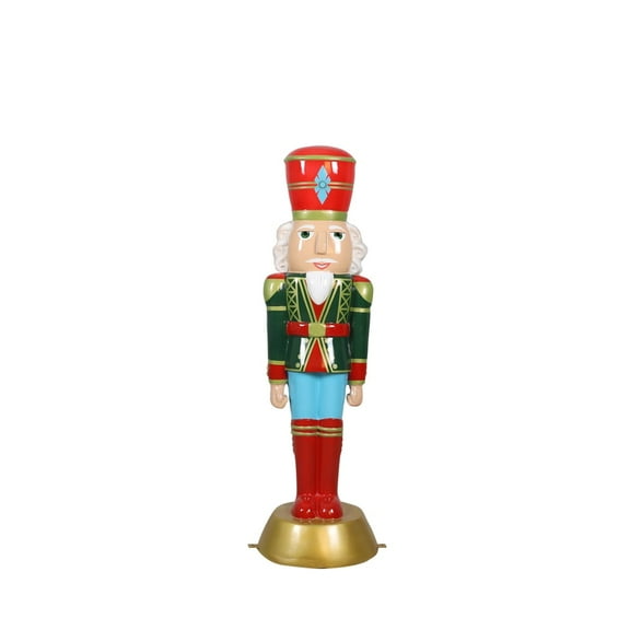 American Christmas Nutcracker 4Ft - White/Green