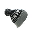 thumbnail image 1 of American Cities USA Favorite City Cuff Cable Knit Winter Pom Pom Beanie Hat Cap, 1 of 3