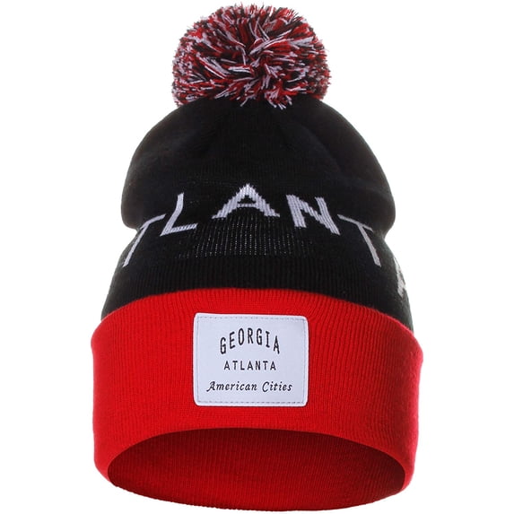 American Cities Unisex USA Fashion Arch Cities Pom Pom Knit Hat Cap Beanie