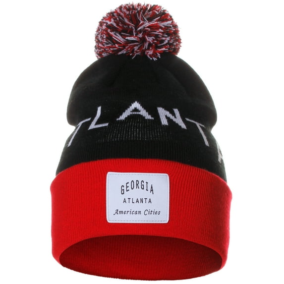 American Cities Unisex USA Fashion Arch Cities Pom Pom Knit Hat Cap Beanie