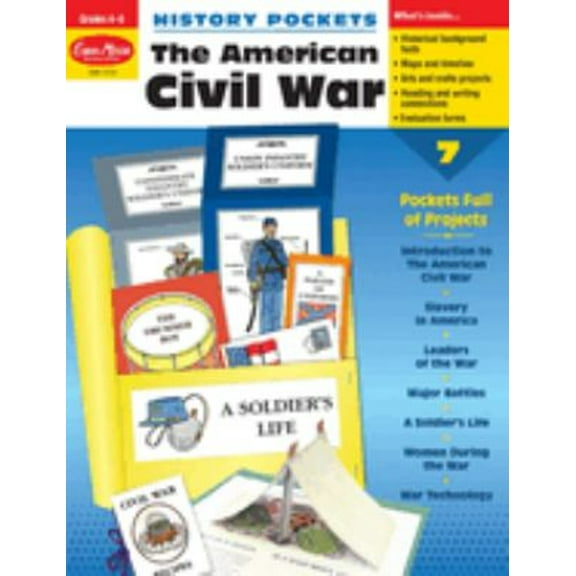 Pre-Owned History Pockets: The American Civil War, Grade 4 - 6 Teacher Resource (Paperback) 1596732598 9781596732599