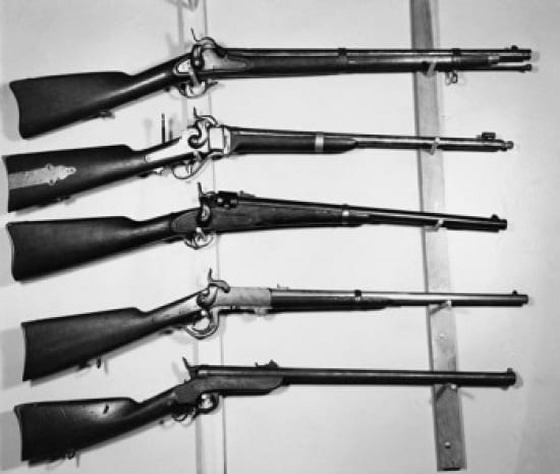 American Civil War era rifles Canvas Art - (18 x 24)