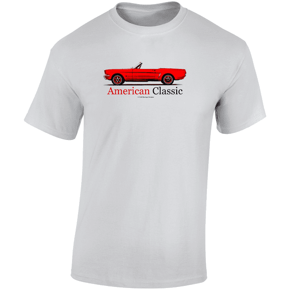 American Classic 1965 Red Convertible Original Ponycar Gift T Shirt