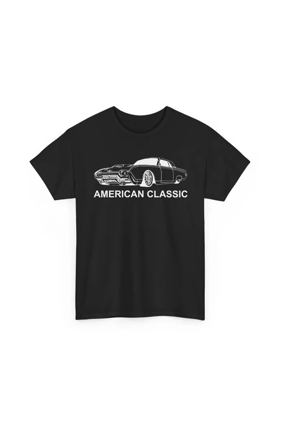American Classic Racing Thunderbird T-Bird Vintage Car Heavy Cotton Tshirt