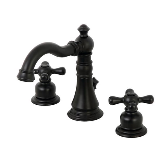 American Classic Traditional Classic 8 in. Widespread Bathroom Faucet, Matte Black