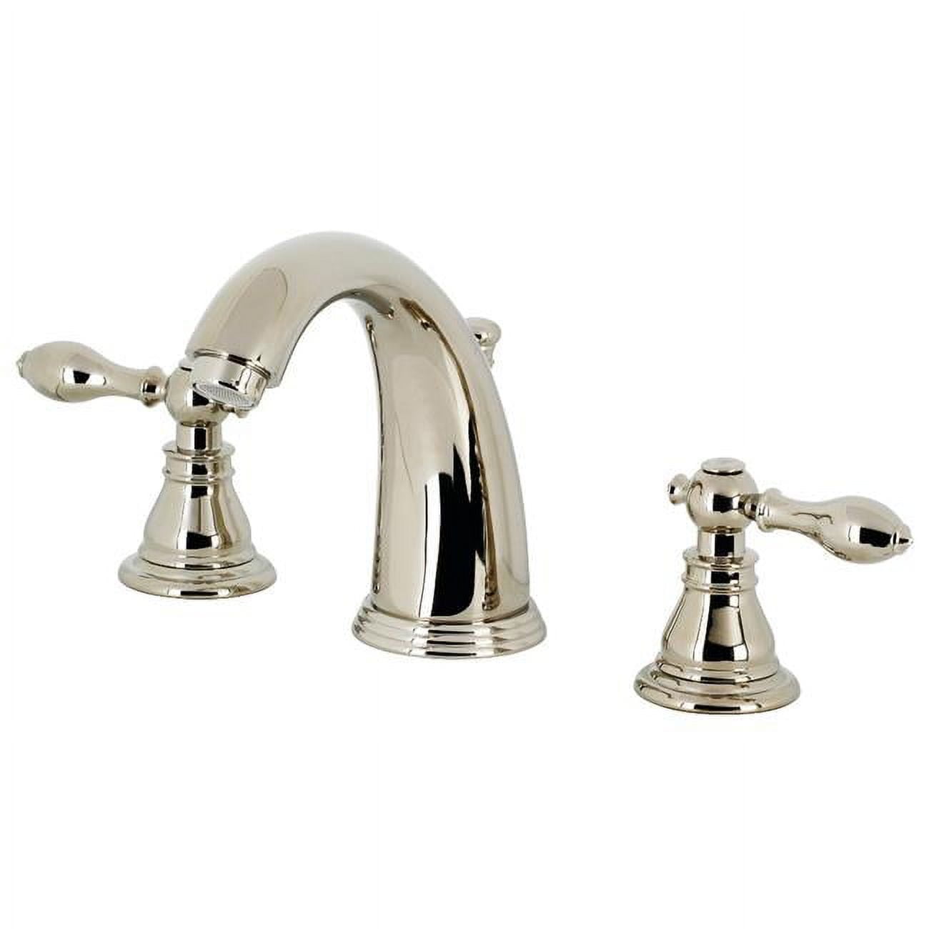 American Classic Victorian-Inspired Polished Nickel Widespread Bathroom Faucet