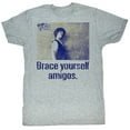 thumbnail image 1 of Bill and Ted Brace Yourself Gray Heather Adult T-Shirt, 1 of 2