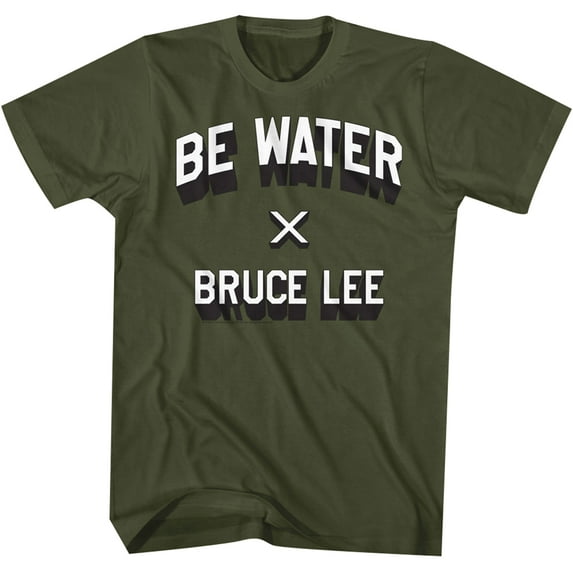 American Classics Bruce Lee Be Water T-Shirt - Small - Military Green