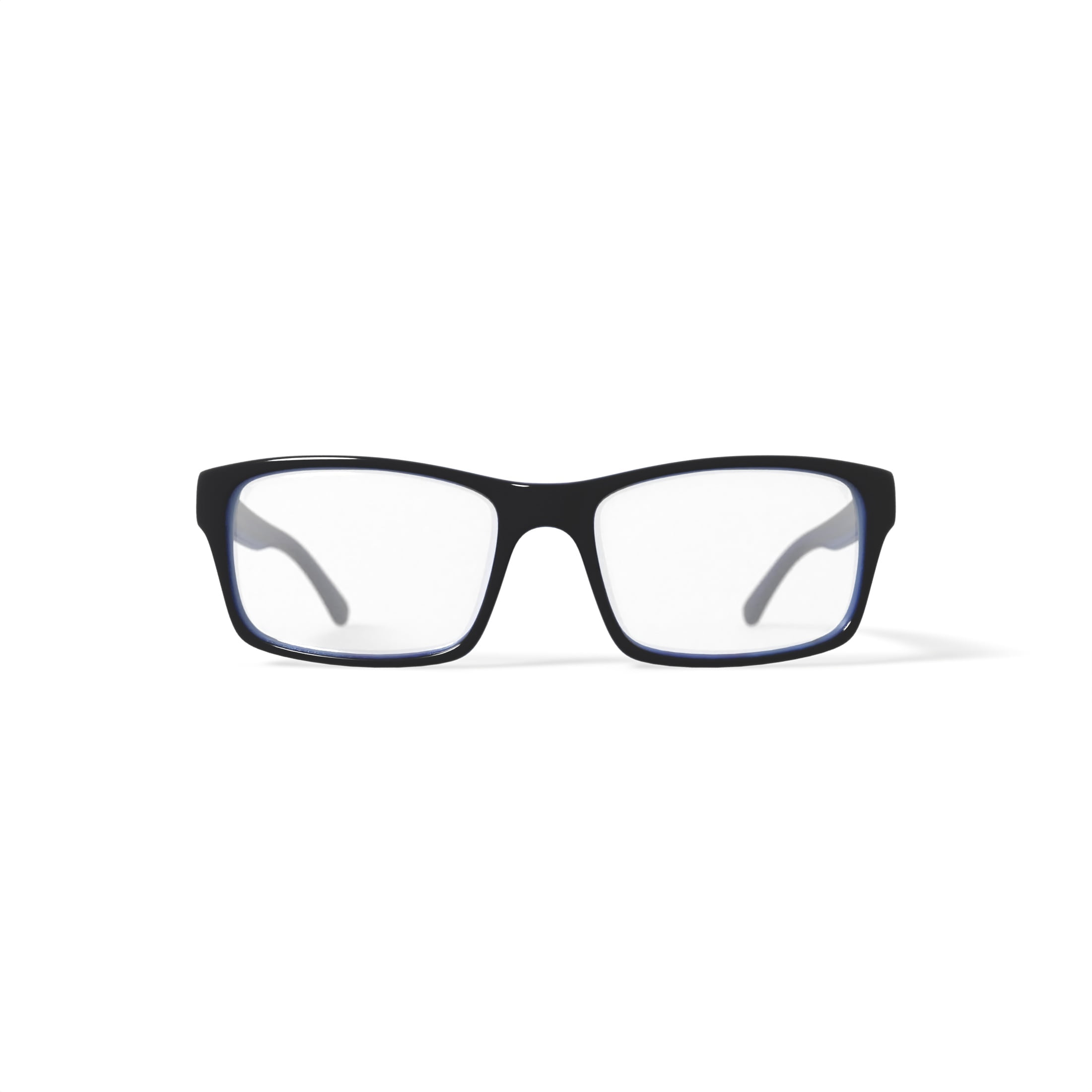 American Classics Men's Carter Square Prescription Eyeglasses with Case, Black/Blue