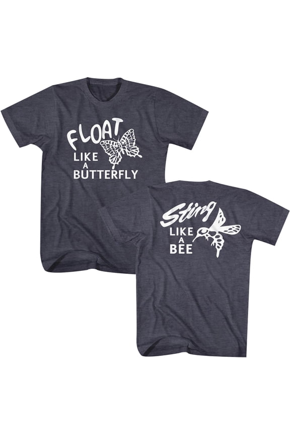 Muhammad Ali Float Sting T-Shirt - XL - Navy Heather