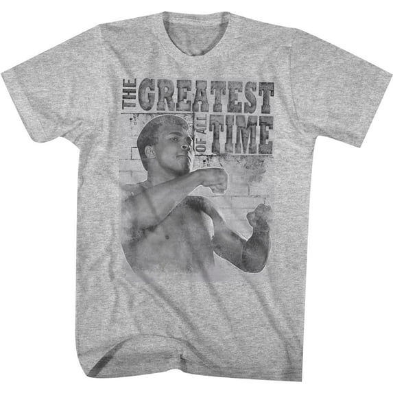 American Classics Muhammad Ali Training Stance T-Shirt - Medium - Gray Heather