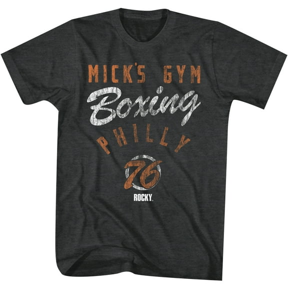 American Classics Rocky Mick's Boxing Gym T-Shirt - Small - Black Heather