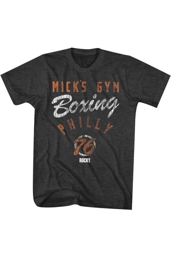 Rocky Mick's Boxing Gym T-Shirt - Small - Black Heather