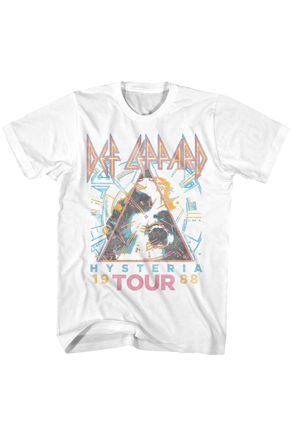 American Classics Short Sleeve Crew Neck Def Leppard Hysteria T-Shirt (Adult)