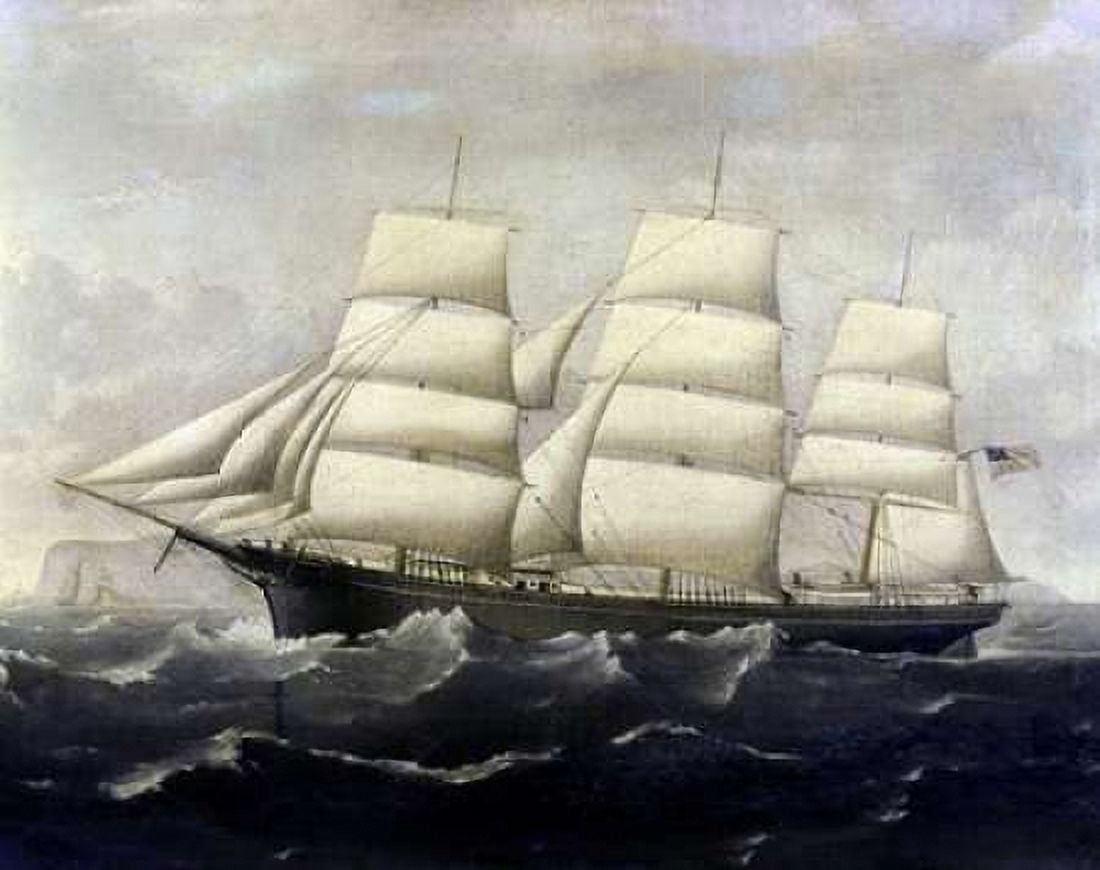 American Clippership Canvas Art - JS Alaster (24 x 30)