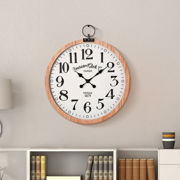 American Clock Co. Vintage Pocket Watch Wall Clock - 27.5"