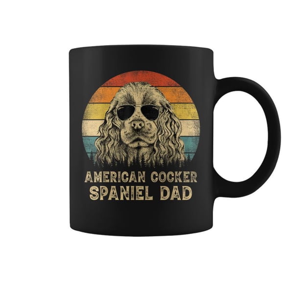 American Cocker Spaniel Dad Dog Lovers Fathers Day Coffee Mugs