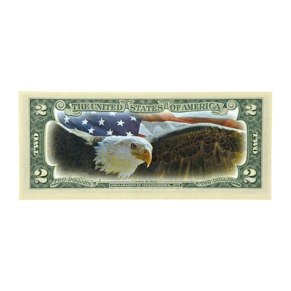 American Coin Treasures American Eagle Colorized Two Dollar Bill $2
