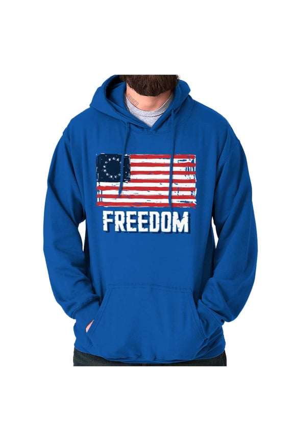 American Colonies Flag USA Freedom Hoodie Sweatshirt Women Men Brisco Brands L