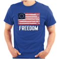 thumbnail image 1 of American Colonies Flag USA Freedom Men's Graphic T Shirt Tees Brisco Brands M, 1 of 6