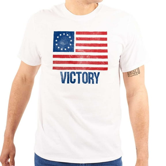 American Colonies Flag USA Victory Men's Graphic T Shirt Tees Brisco Brands M