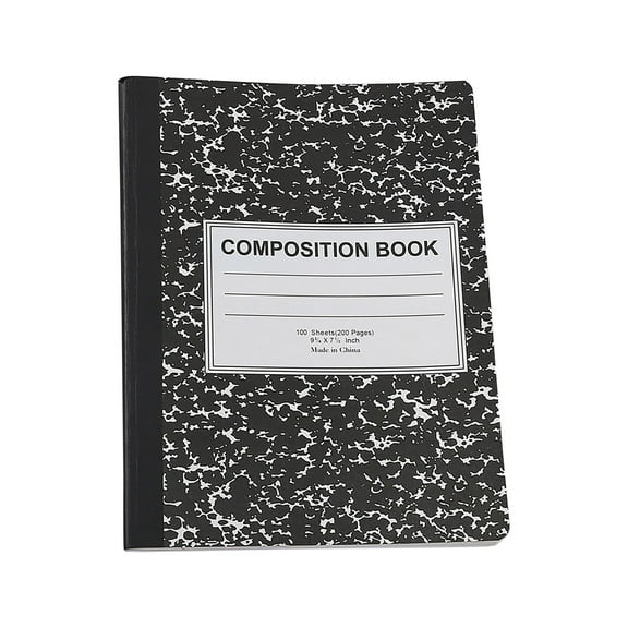 American Composition Snowflake Notebook with Marble Pattern, Durable Export Quality Sewing Line Notebook for Business Notes and Journaling, Classic Hardcover Memo Book Stationery Supplies