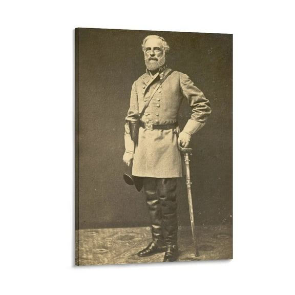 American Confederate General Robert E. Lee Retro Celebrity Poster Home Decor Poster Wall Art Hanging Picture Print Bedroom Decorative Painting Posters Room Aesthetic 12x18inch(30x45cm)