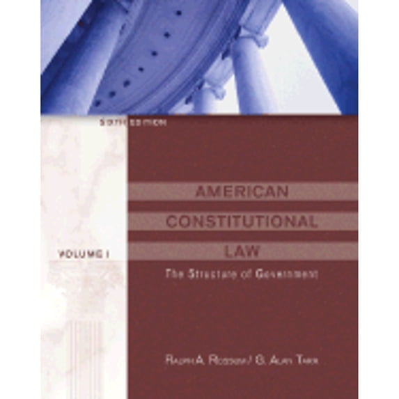 Pre-Owned American Constitutional Law, Volume I: The Structure of Government (with InfoTrac) (Paperback) 0534603904 9780534603908