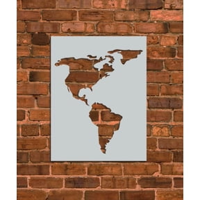 American Continent Stencil