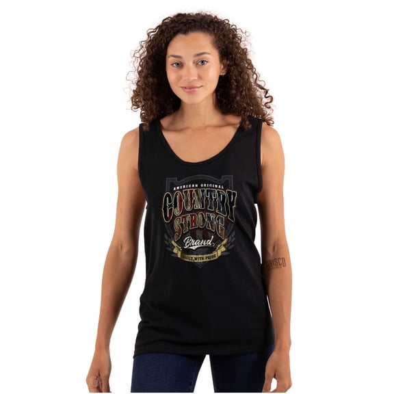 American Country Built with Pride Tank Top T Shirts Men Women Brisco Brands S