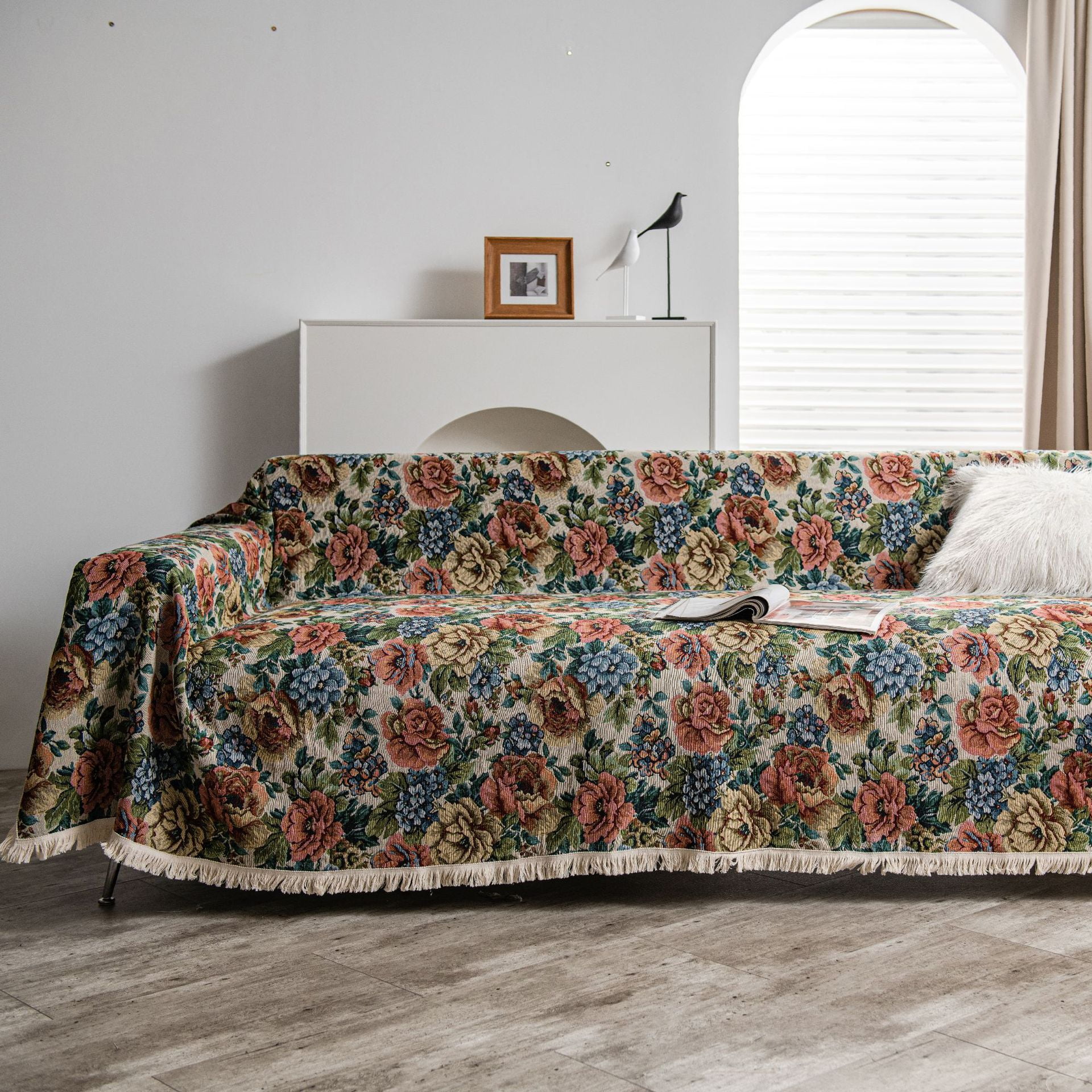 Classic Americana Quilted Sofa Cover NCU0DQQ0450