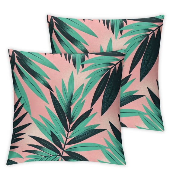 American Country Style rain-Forest Palm Leaves Sweet Cool Fruit Linen Square Throw Waist Pillow Case Decorative Cushion Cover Pillowcase Sofa