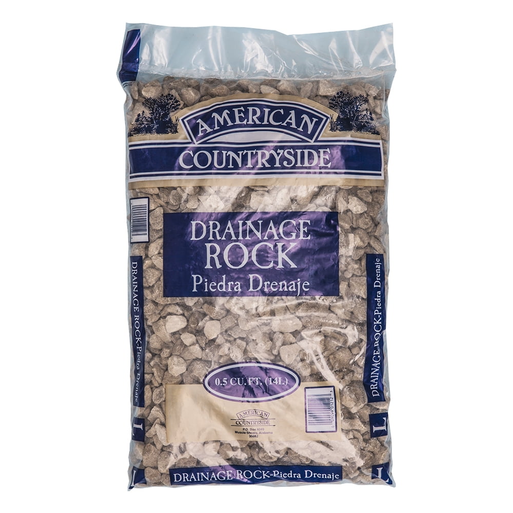 American Countryside All-Purpose Stone, Drainage Rock, 0.5 Cu. ft., Gray