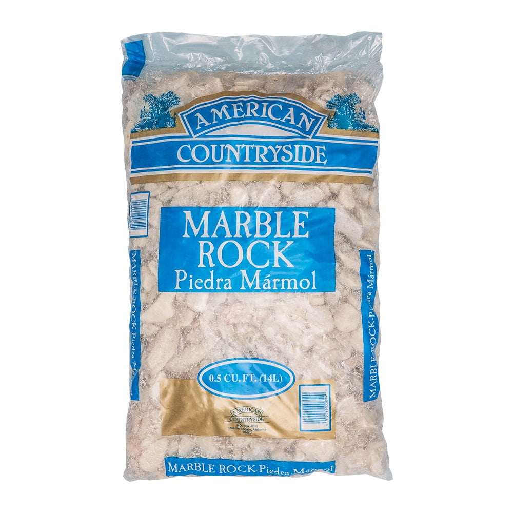 American Countryside White Marble Rock 0.5 Cu. ft.