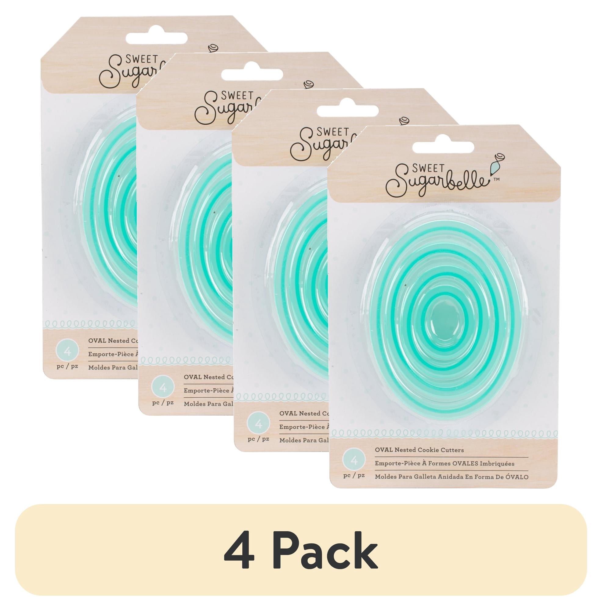 (4 pack) American Craft Sweet Sugarbelle Nested Cookie Cutter Set Oval ...