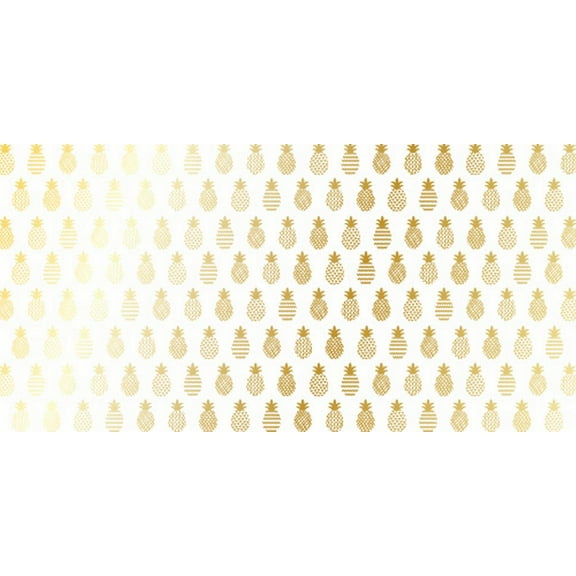 American Crafts 12 x 24 inch Gold Pineapple Acetate Specialty Paper by Die Cuts with a View