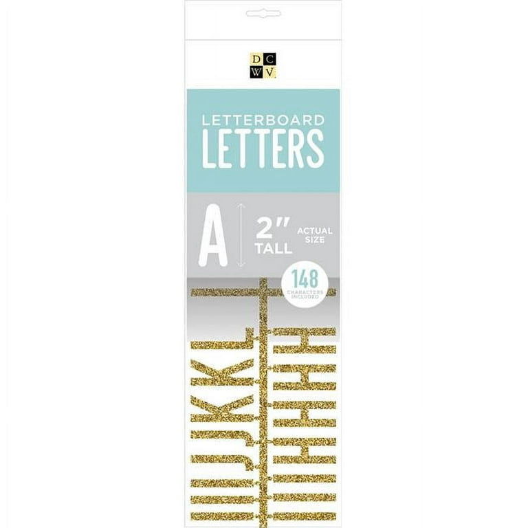 2 Glitter Letters Die Cuts