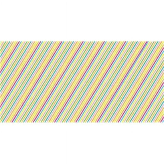 American Crafts 614140 12 x 24 in. DCWV Adhesive Vinyl - Multi Stripes