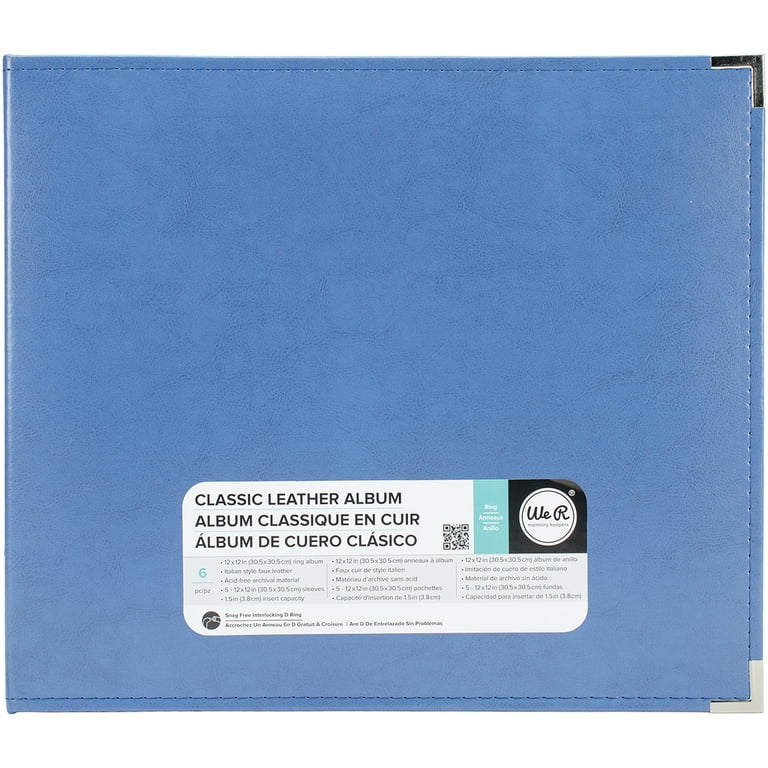6 Pack: Faux Leather D-Ring Scrapbook Album by Recollections